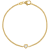 14K Yellow Gold Over Sterling Silver Lab Created Opal Curb Chain
Bracelet .12ctw