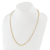 14K Yellow Gold Polished Flat Oval Link Necklace