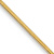 14k Yellow Gold 0.6mm Solid Diamond-Cut Octagonal Snake Chain