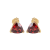 Trillion Garnet Stud Earrings 2 CTW