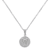 Initial W Charm Pendant Necklace In Silver-Tone