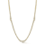 Rachel Zoe CZ Graduated Tennis Necklace in 14K Gold Over Brass