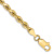 10k Yellow Gold 3.5mm Diamond-Cut Rope Link Bracelet