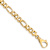 14k Yellow Gold 8.5mm Hand Polished Solid Fancy Link 24 Inch Chain