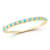 Rachel Zoe Lab-Created Turquoise and CZ Bangle Bracelet in 14K Gold Over
Sterling Silver