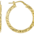 Diamond-Cut Hoop Earrings In 18K Gold Over Bronze 1 Inch