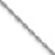 Rhodium Over 14k White Gold 0.95mm Solid Cable 18 Inch Chain