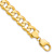 14k Yellow Gold 12mm Flat Beveled Curb Link Bracelet