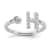 Rhodium Over 14K White Gold Lab Grown Diamond VS/SI GH, Initial H
Adjustable Ring