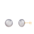 14k Yellow Gold 10-11mm Gray Freshwater Pearl Stud Earrings