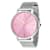 Invicta Angel 38mm Pink Dial Stainless Steel Mesh Band Quartz Watch