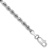 Rhodium Over 10k White Gold 3mm Diamond-Cut Rope Link Bracelet