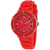 Oceanaut Women's Acqua Red Dial, Red Silicone Strap Watch