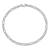 14K White Gold 3.0mm Flat Figaro Chain Bracelet