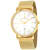 Christian Van Sant Men's Paradigm White Dial, Yellow Stainless Steel Watch