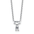 White Lab-Grown Diamond F VS 14K White Gold "T" Initial
Necklace 1.55ct