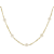 Cultured Freshwater Pearl Station Necklace In 18K Gold Over Sterling
Silver 24 Inch