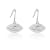 Blue Topaz Rhodium Over Sterling Silver Evil Eye Earrings