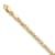 14K Yellow Gold and Rose Rhodium X's and Hearts 6-inch Child's Bracelet