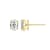 Oval Moissanite 14k Yellow Gold Over Silver Stud Earrings 3.00ctw DEW