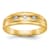 14K Yellow Gold Lab Grown Diamond SI1/SI2, G H I, Men's Band