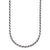 Sterling Silver Antiqued and Satin 2.5mm Twisted Box 16 inch Chain