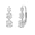White Cubic Zirconia 14k White Gold Earrings With Velvet Gift Box 2.00ctw