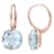 Sky Blue 14K Pink Gold Earrings 10.50ctw