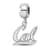 Sterling Silver Rhodium-plated LogoArt University of California Berkeley
Dangle Bead