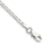 Sterling Silver 2.1mm Flat Anchor Chain Bracelet