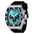 Invicta Pro Diver 51.00mm Turquoise, Black Dial Silicone Band Quartz Watch