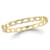 Rachel Zoe CZ Curb Link Bangle Bracelet in 14K Gold Over Sterling Silver