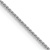 Rhodium Over 14k White Gold 0.85mm Solid Spiga 30 Inch Chain