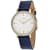 Coach Women's Audrey White Dial, Navy Leather Strap Watch