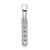 14K White Gold Diamond Letter I Initial with Bail Pendant