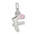 Sterling Silver Letter F with Enamel Pendant
