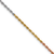 14k Tri-color Gold 1.5mm Solid Diamond-Cut Rope 20 Inch Chain