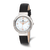 Charles Hubert Ladies Stainless Steel Leather Band 38mm Watch