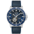 Bulova Men's Marine Star Blue Dial, Blue Leather Strap Watch
