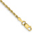 10k Yellow Gold 2mm Diamond-Cut Quadruple Rope Link Bracelet