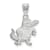 Rhodium Over Sterling Silver LogoArt University of Florida Medium Pendant