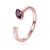 Lab Created Alexandrite 14K Rose Gold Over Sterling Silver Marquise
Solitaire Open Design Ring