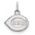 Rhodium Over Sterling Silver MLB Cincinnati Reds LogoArt Circle Pendant