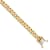 10k Yellow Gold and 10k White Gold 6.8mm Hand-polished Flat Beveled Curb
Link Bracelet