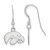 Rhodium Over Sterling Silver  LogoArt University of Iowa Extra Small
Dangle Earrings