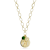 Sterling Statements 14K Yellow Gold Over Sterling Silver CZ Bee
Medallion Necklace