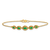 14k Yellow Gold Marquise Emerald Bracelet