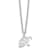 Rhodium Over Sterling Silver Letter R  Initial Necklace