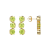 Green Cubic Zirconia 18k Yellow Gold Over Silver November Birthstone
Earrings 7.76ctw