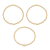 Initial H CZ Beaded Bracelet Set In 14K Gold Over Brass 0.15ctw